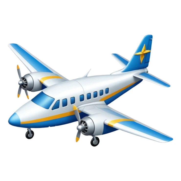 paloma blanca de la paz junto a un avión Bimotor sticker