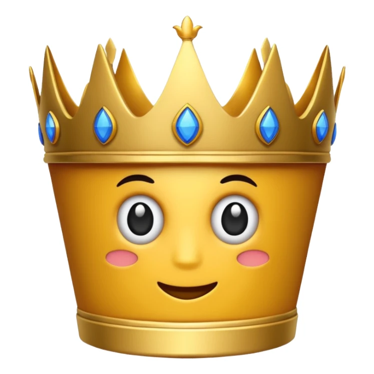 Una corona y que abajo diga royal sticker