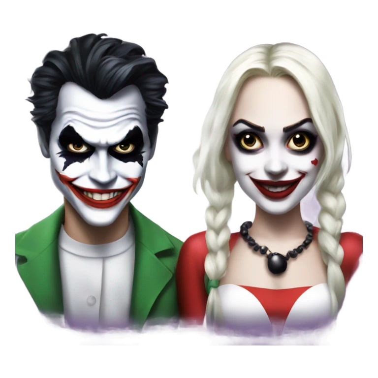 joker and harley quinn sticker