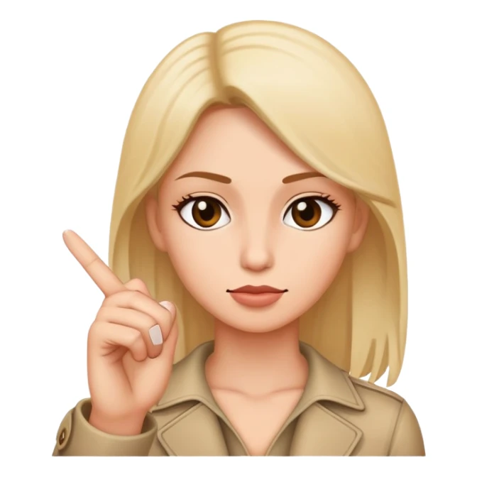 skin tone 3 female with a middle finger sticker