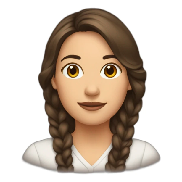 Femme brune pau belge sticker