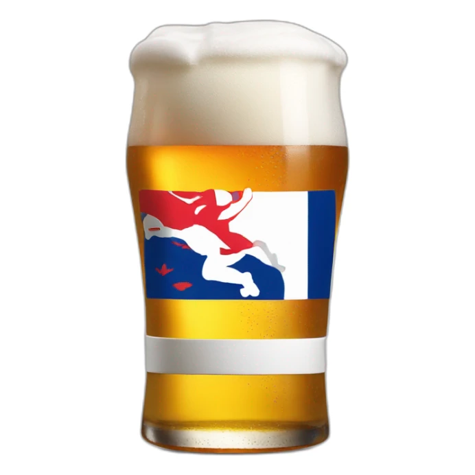 Rugby France Beer sticker