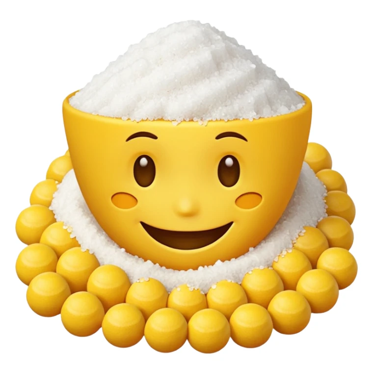 happy face with pile of salt sticker