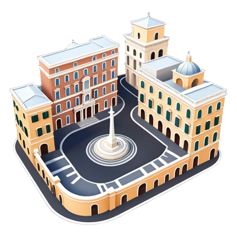 piazza di spagna view from up above
no square style no frame png style 
no squared only building sticker