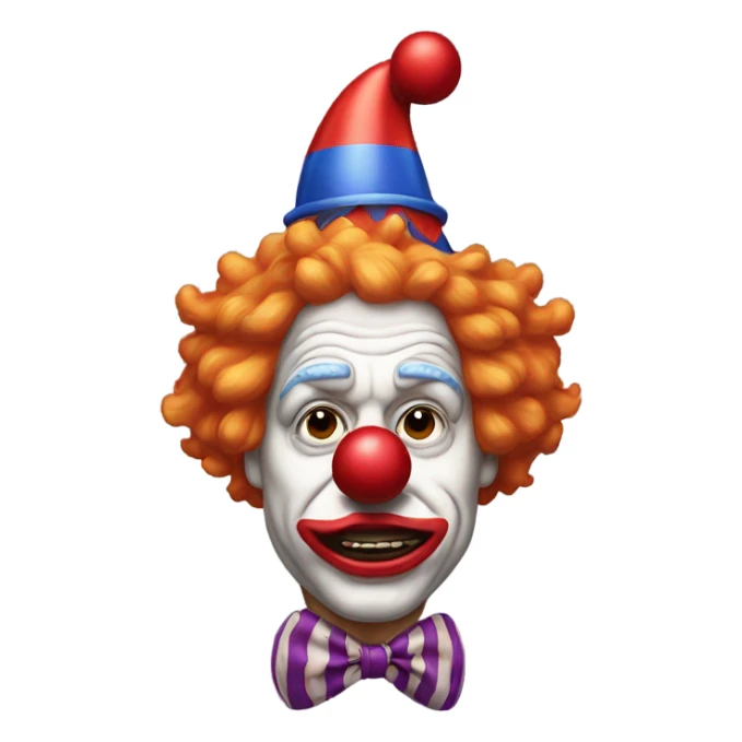 Trump as a clown sticker