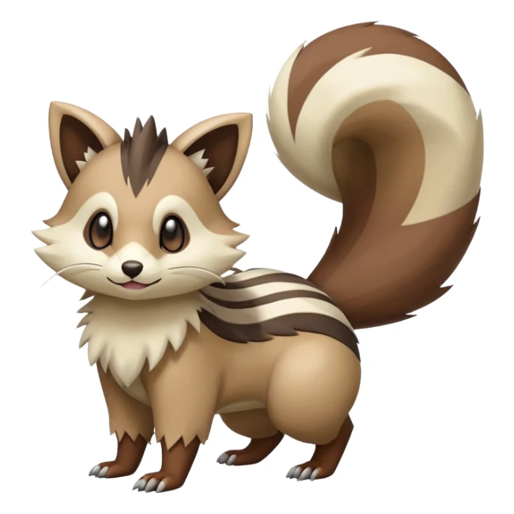  Zigzagoon-Furret-Linoone-Hybrid (Full body) sticker