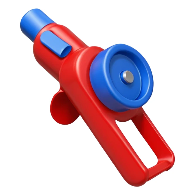 whistle in blue (#00A3E0) and red (#F9423A)  sticker