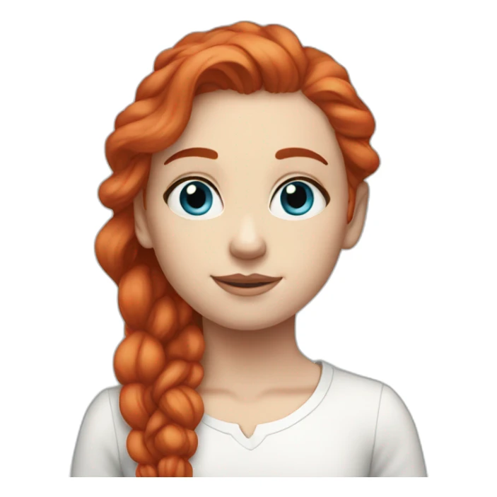 white-girl-red-hair-blue-eyes-amazing sticker