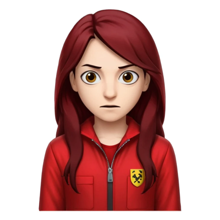 Tokio in Money Heist, realistic sticker