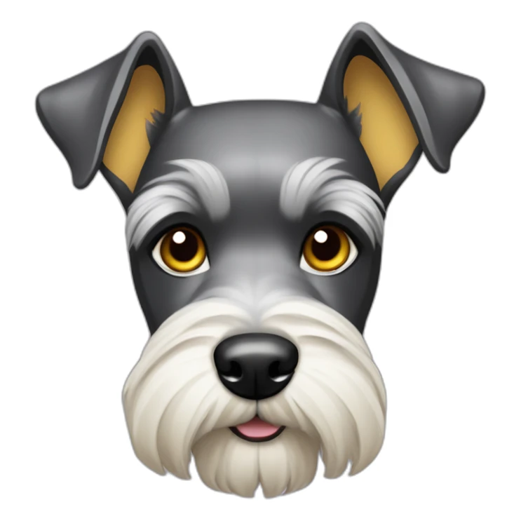 schnauzer breed with yellow brazilian dog sticker