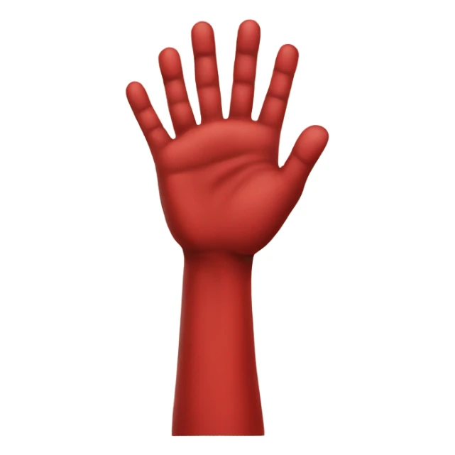 red hand, no arm. red hand of ulster sticker