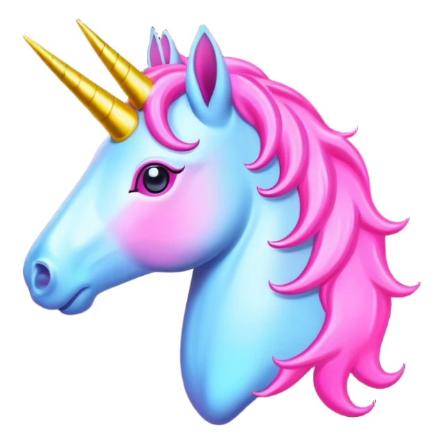 glowing pink neon sign that Shows a unicorn shape With a heart sticker