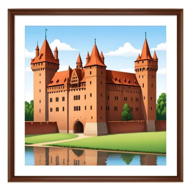 Cinematic Realistic Malbork Castle  Emoji sticker