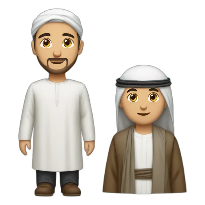 Un musulman et un juif ensemble sticker