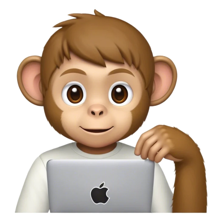 Gay little monkey at the apple store sticker