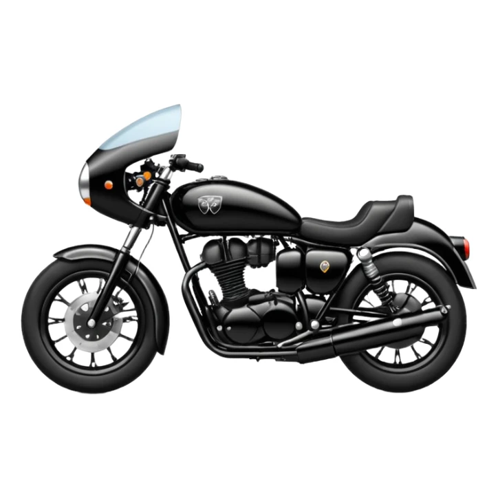 Classic 350 stealth black emoji sticker