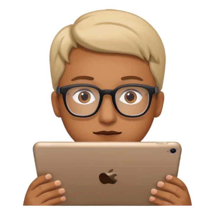 ipad, on the screen is a youtube video with a man on it sticker