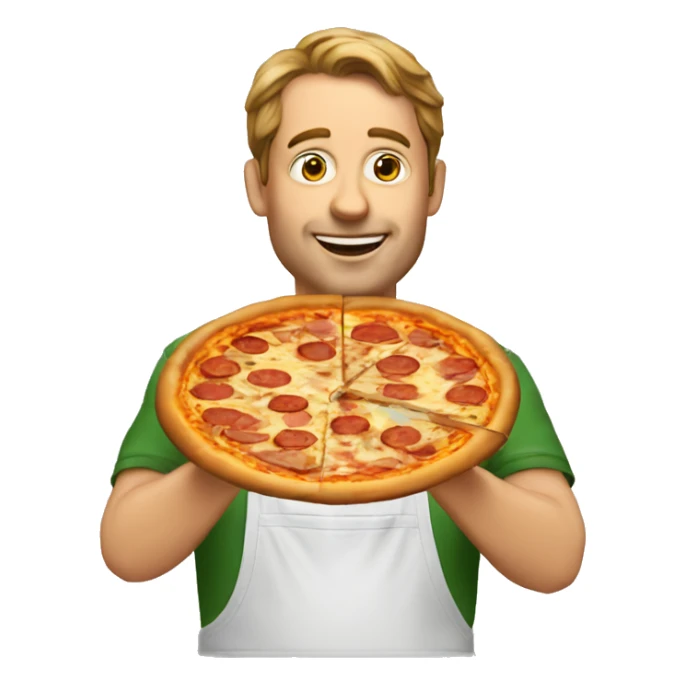 François holland qui mange une pizza  sticker