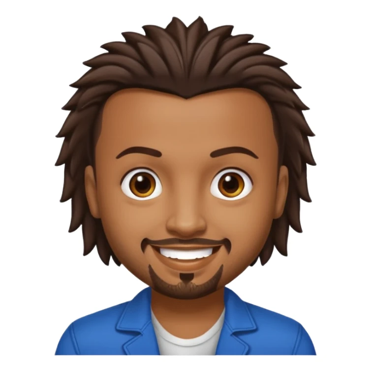 Sean Paul with dark brown hair sticker