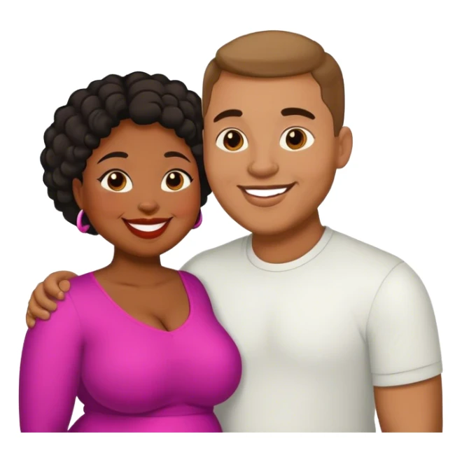 slim lightman and fat black woman love sticker
