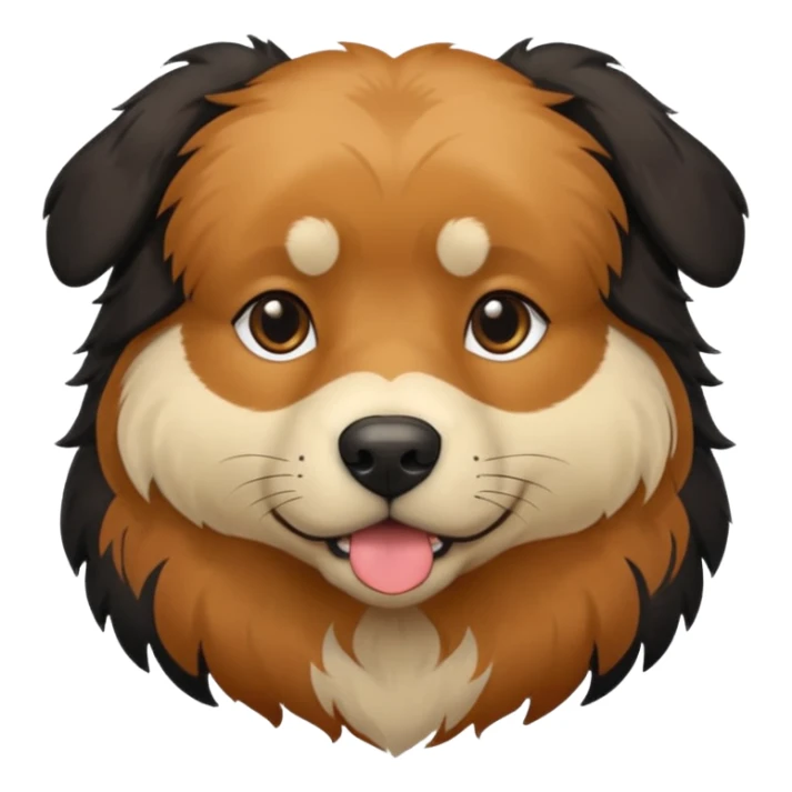 Hovawart dog black and Brown  sticker
