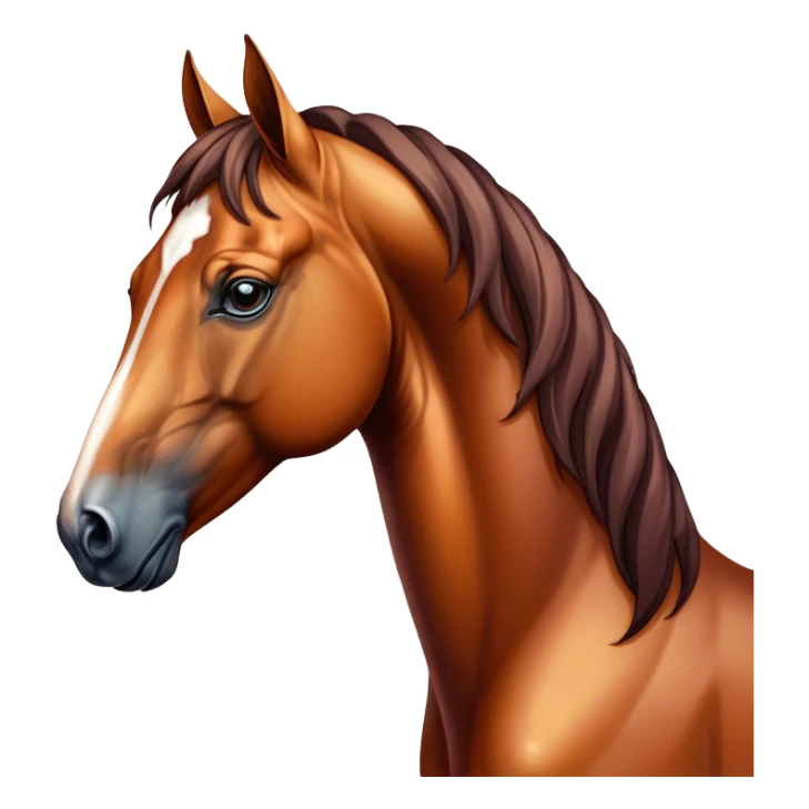 beautiful majestic  horse closeup portrait sticker
