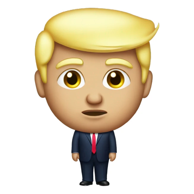 Trump with a baby bump  sticker