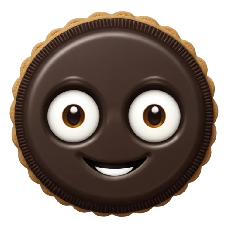 GALLETA OREO, CON DOS OJOS Y CUERPO sticker