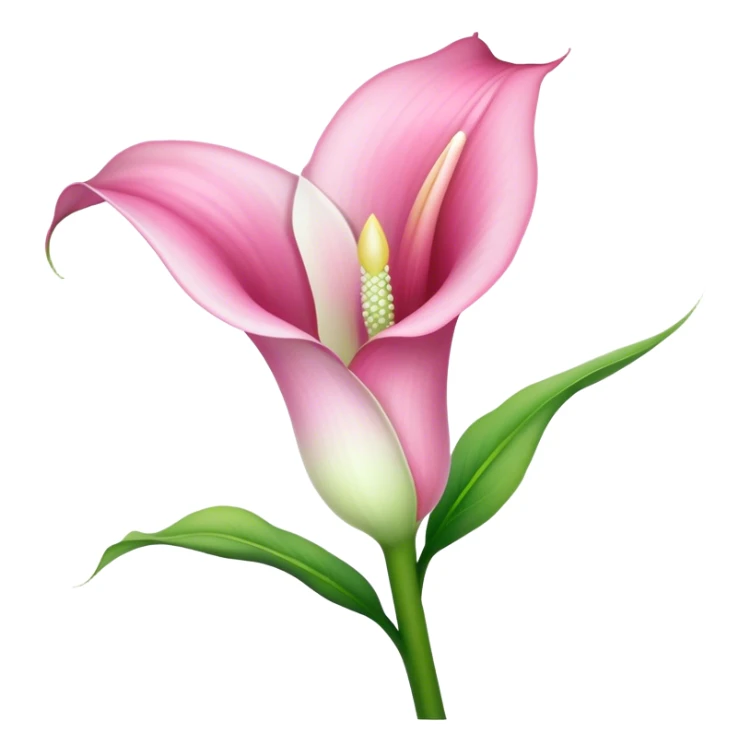 Gypsum Of a All Pink Calla Lily  sticker