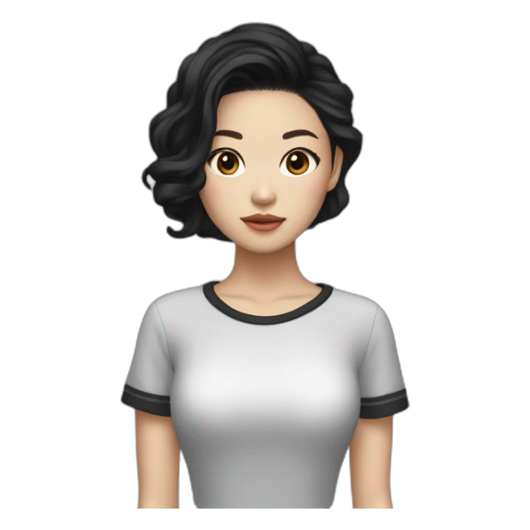 Jennie Kim black hair sticker