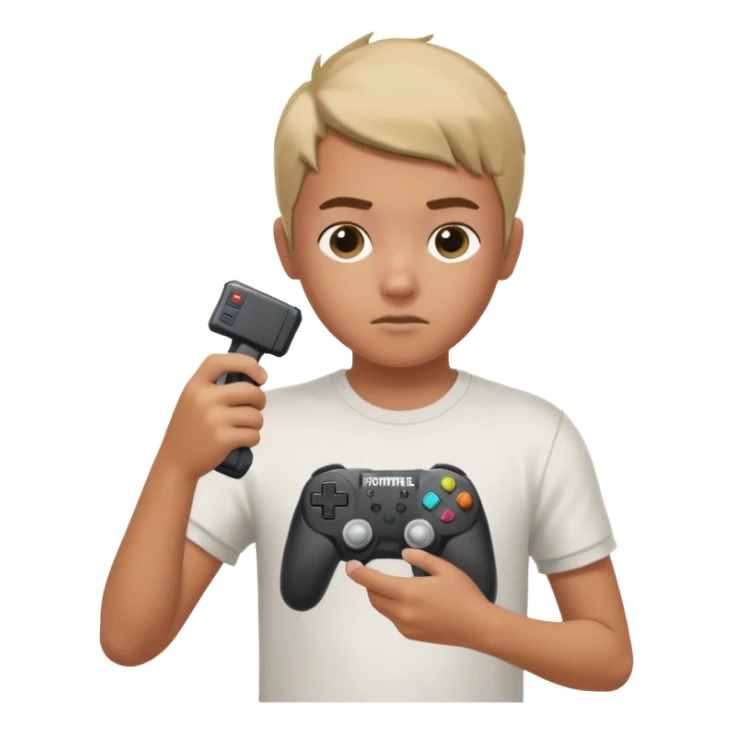 kid not taking a shower because of fortnite sticker