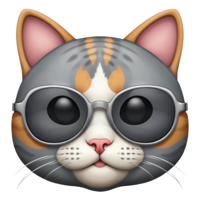 cat wearing sunglasses sticker