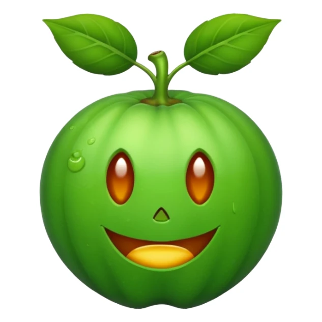 emoji green posion frutiger aero sticker
