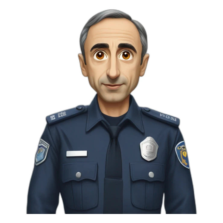 ÉRIC ZEMMOUR Police nationale français sticker