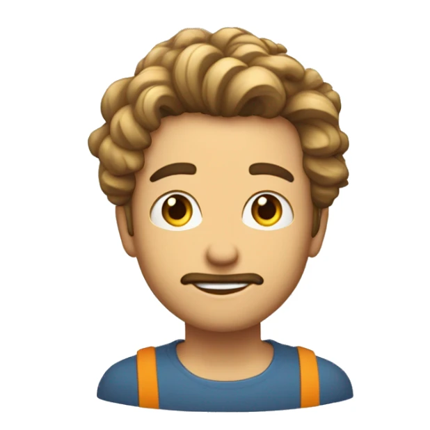 Homem de cabelo branco e curto a ler um jornal em dia de sol sticker