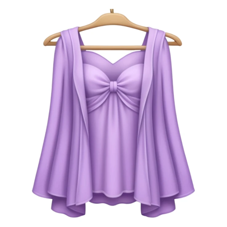 Pale Purple Rack of feminine clothes sticker