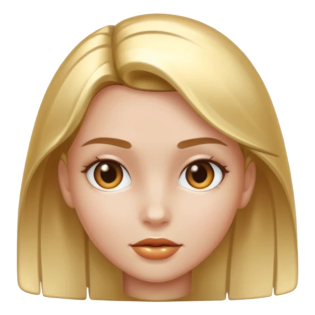 metal skin colored girl sticker