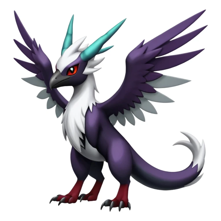 Shiny Dark Silvally-Absol-Noibat-Noivern-Hybrid (Full body) sticker