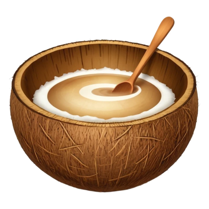 coconut bowl with brown water in jt sticker