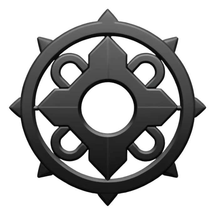 monochrome chakana symbol, minimal, no color sticker