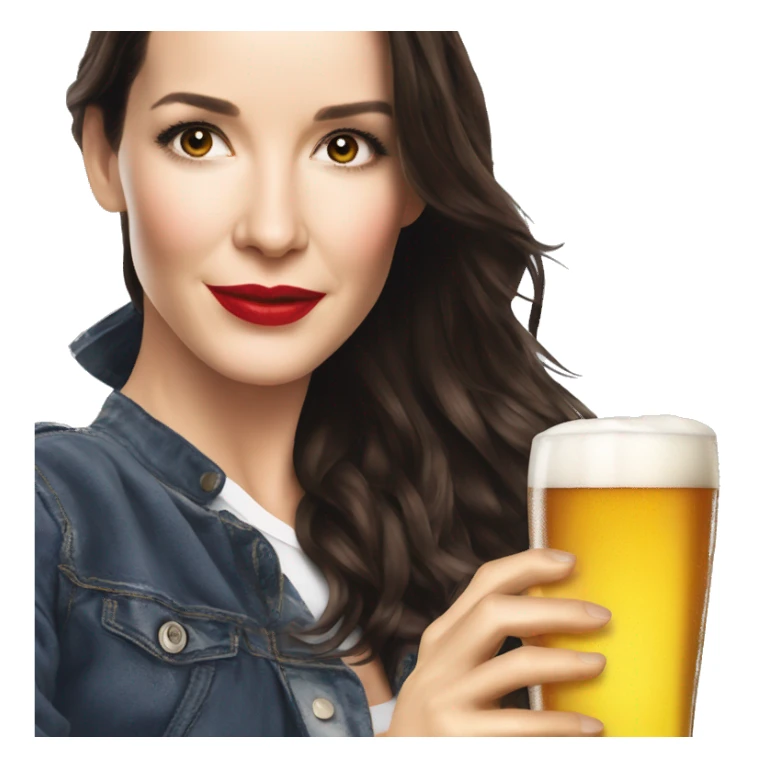Natalia Oreiro drink beer sticker