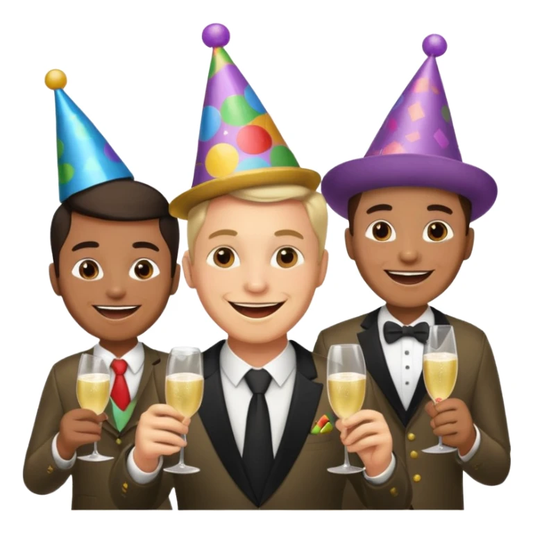 jefe con los empleados sticker