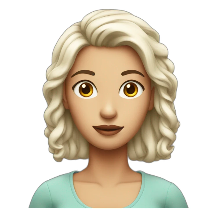 A girl with bombastic side eyes  sticker