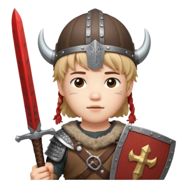 BTS Jimin with viking helmet and sword sticker