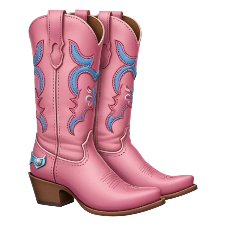 Pink Cowgirl boot sticker