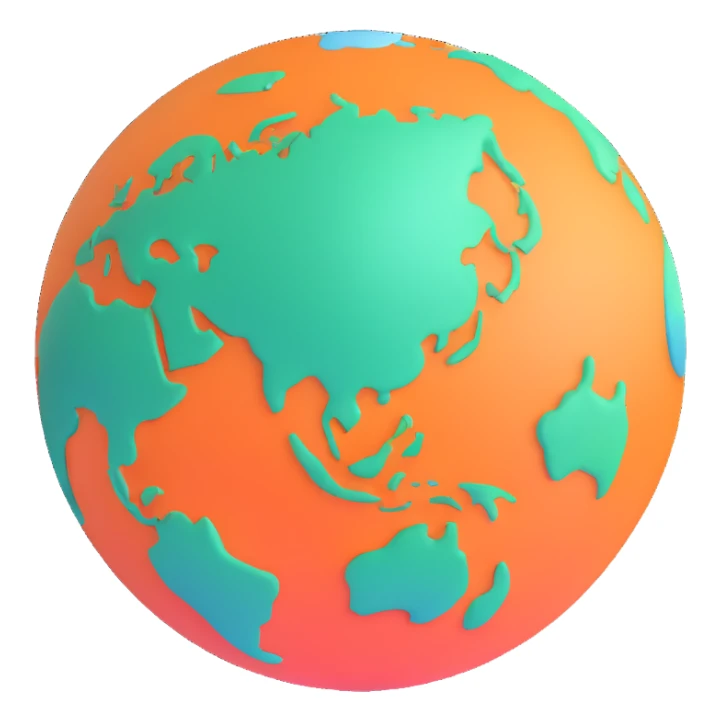 Website emoji showing a minimalist browser window or simple globe icon, maintaining a polished look sticker