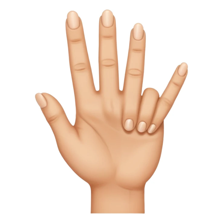mano con el dedo de enmedio hacia delante  sticker