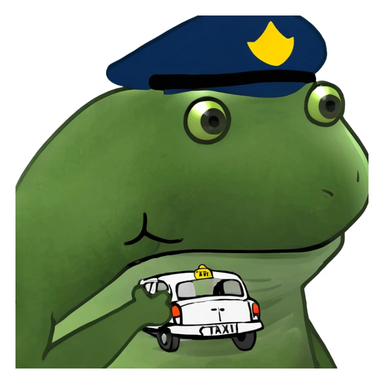 3D classic black London cab taxi sticker