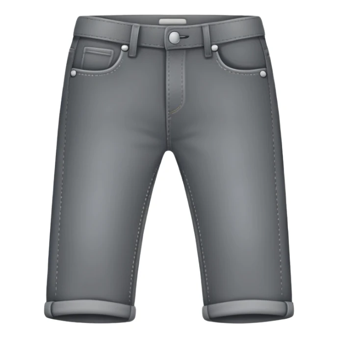 a gray jean without any details just the outline and grey fillled in sticker