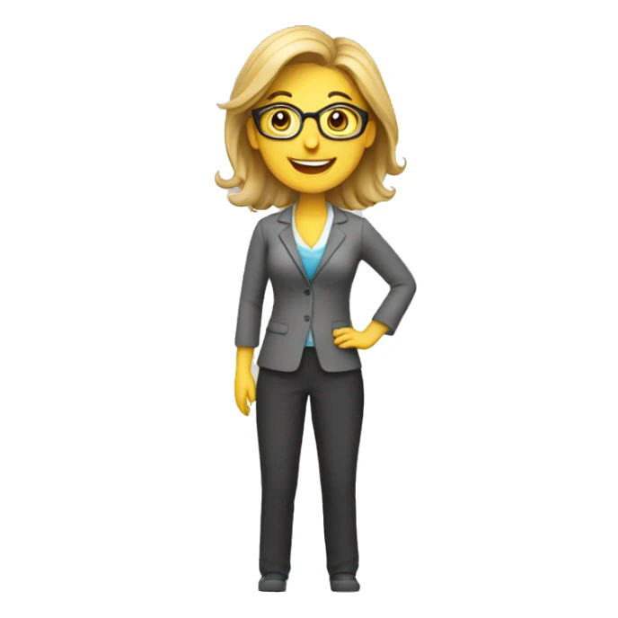 Teacher woman happy sticker